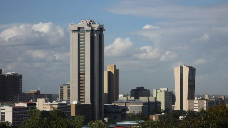 Nairobi Kenya skyline from Upperhill